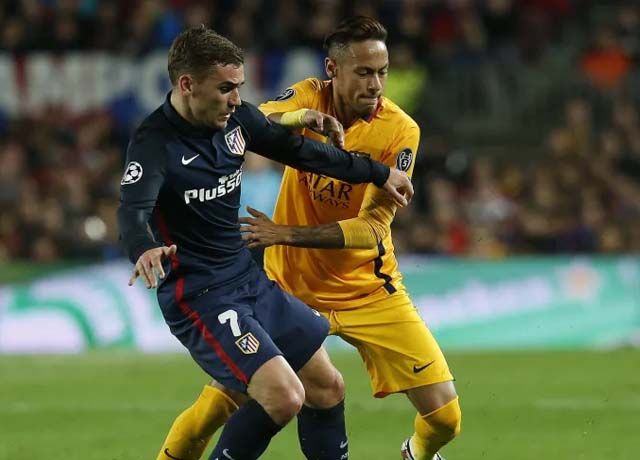 Neymar and Antoine Griezmann