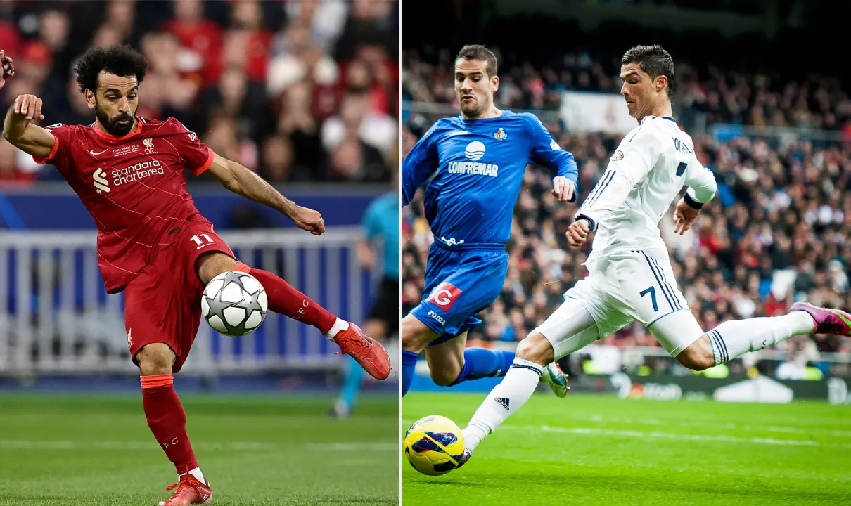 cristiano ronaldo vs Mohamed Salah